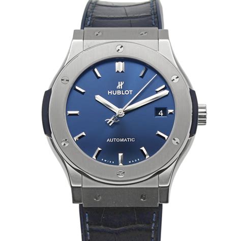 Hublot Classic Fusion Titanium Blue 511.NX.7170.LR USED 